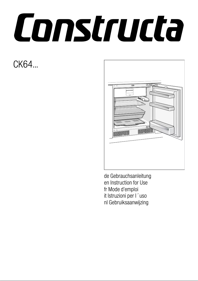 First page image of the manual for CK64144