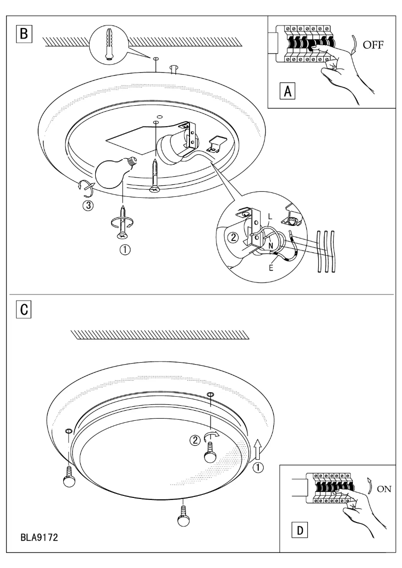 Page 1 of the manual User Manual Eglo Ufo 1