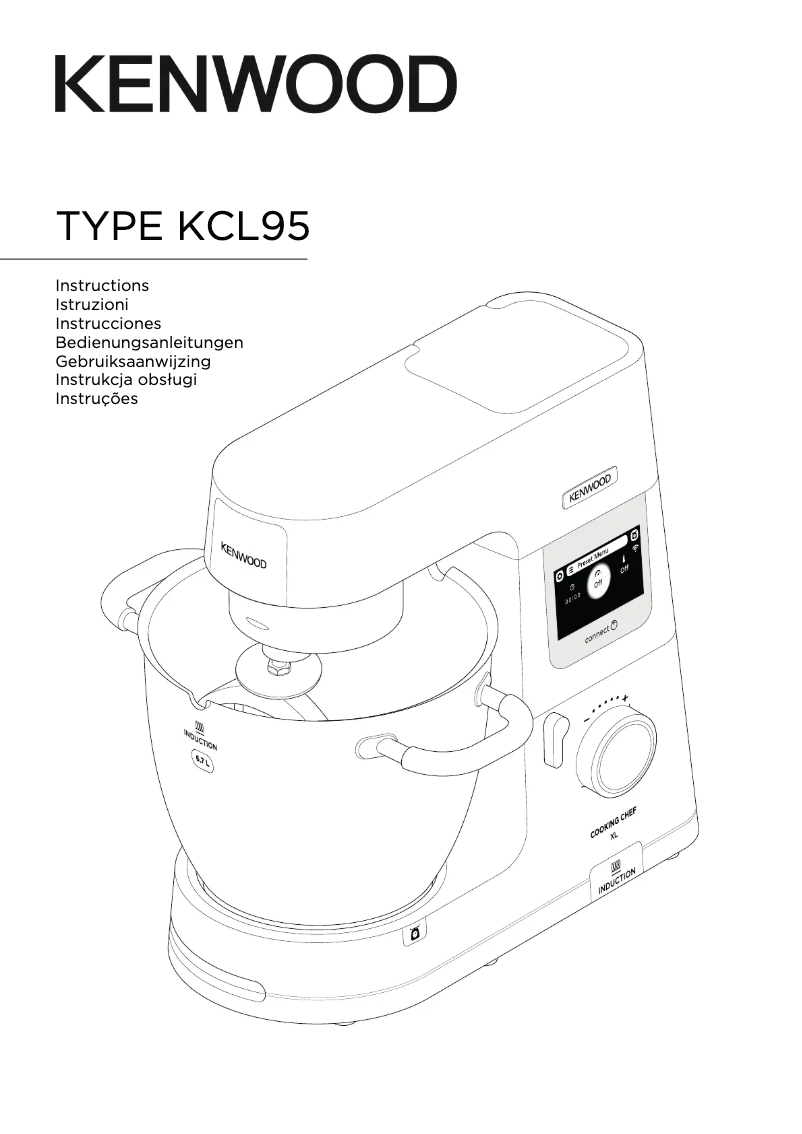 First page image of the manual for Cooking Chef XL KCL90