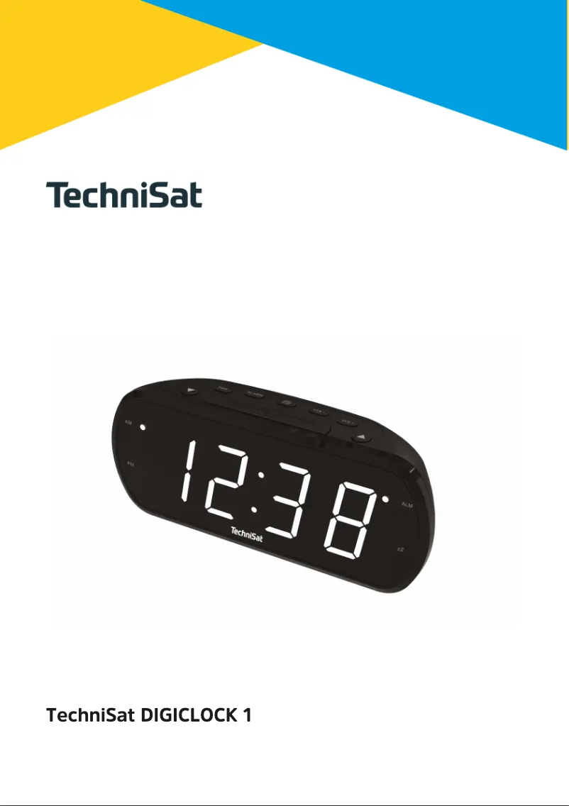 First page image of the manual for DigiClock 1