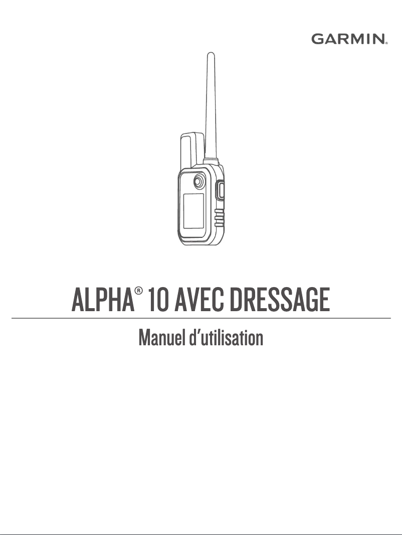 First page image of the manual for Alpha 10