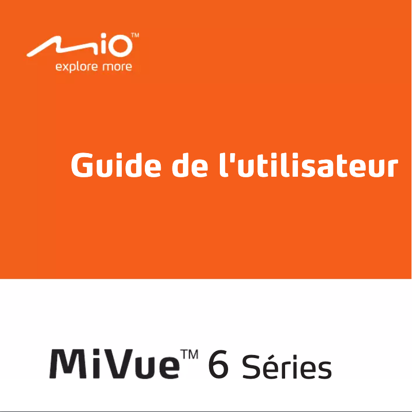 First page image of the manual for Mivue 638