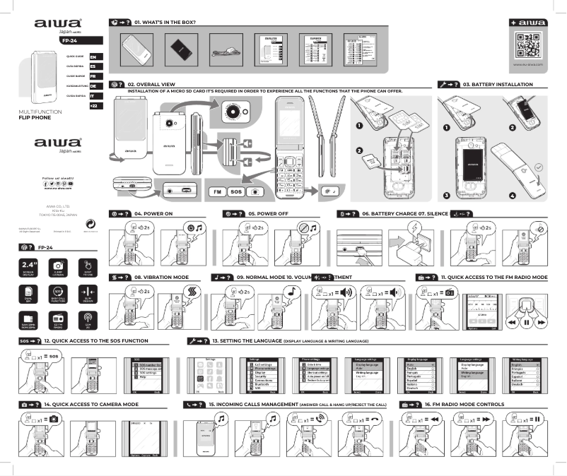 First page image of the manual for FP-24RD