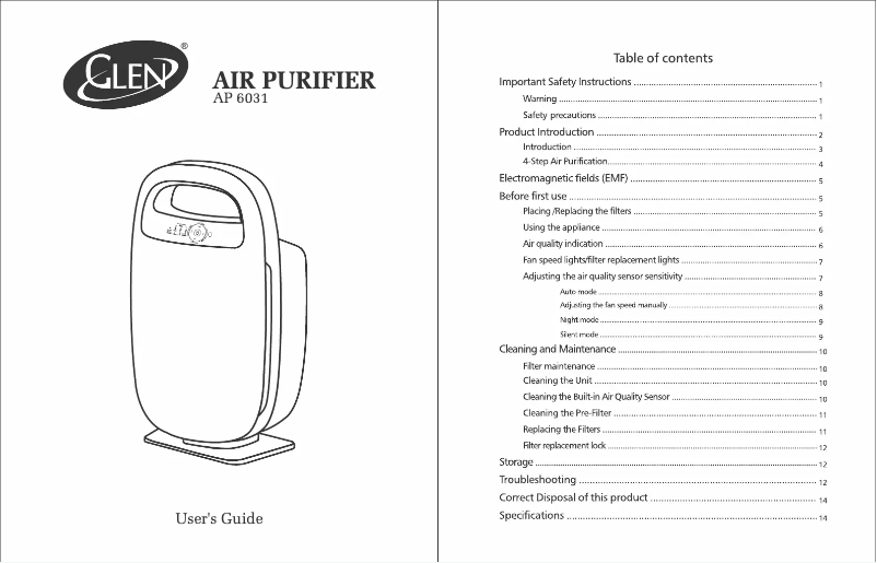 First page image of the manual for AP 6031
