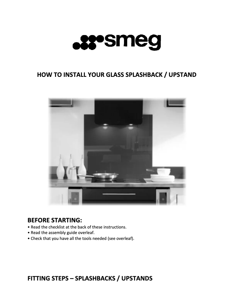 Page 1 of the manual User Manual Smeg UPGR