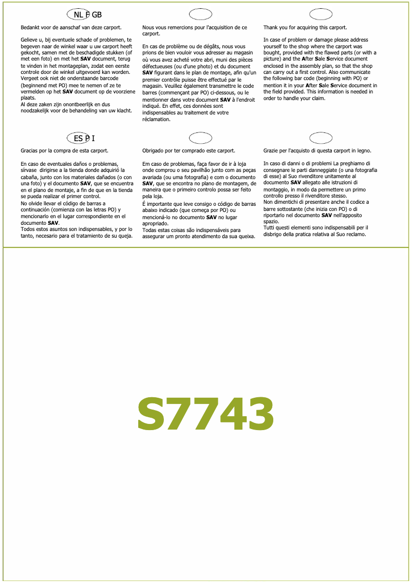 Page 1 de la notice Manuel utilisateur Solid S7723