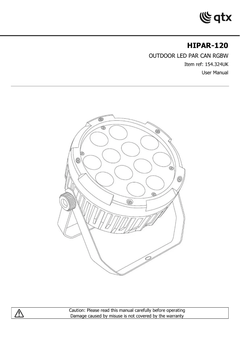 First page image of the manual for HIPAR-120