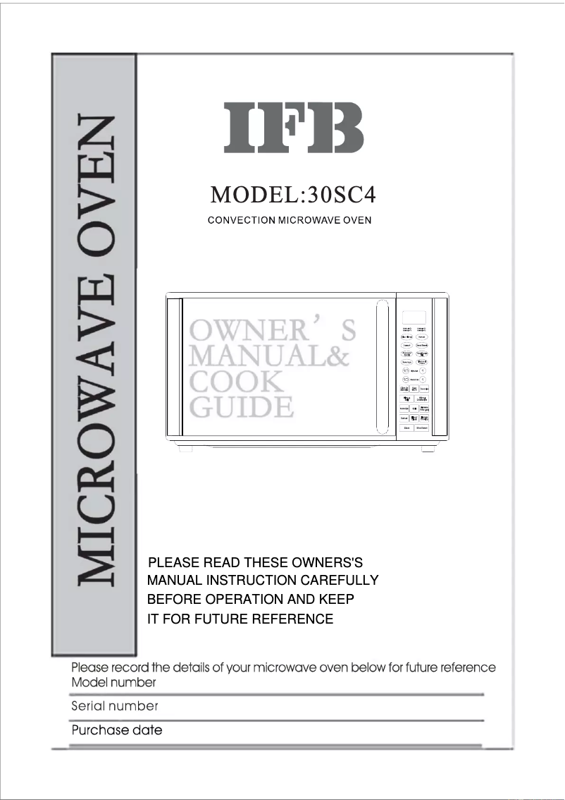 Page 1 of the manual User Manual IFB 30SC4