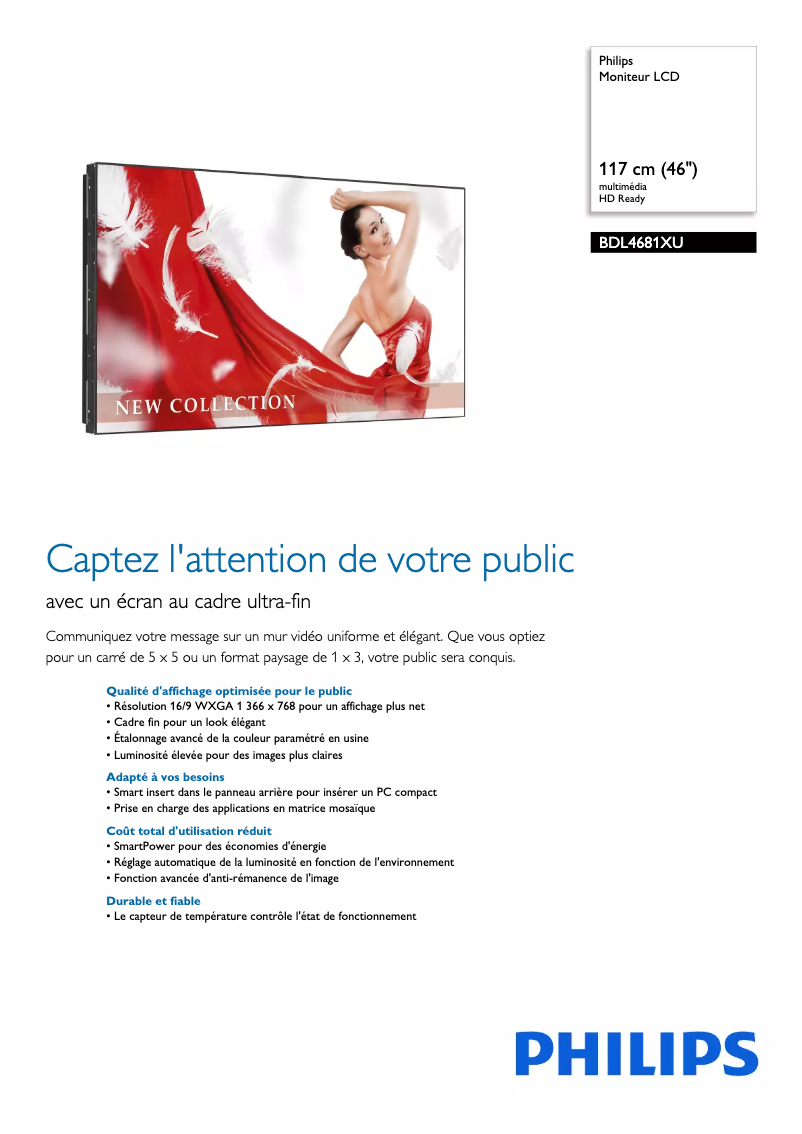 First page image of the manual for BDL4681XU