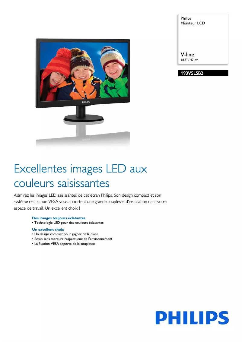 First page image of the manual for 193V5LSB2