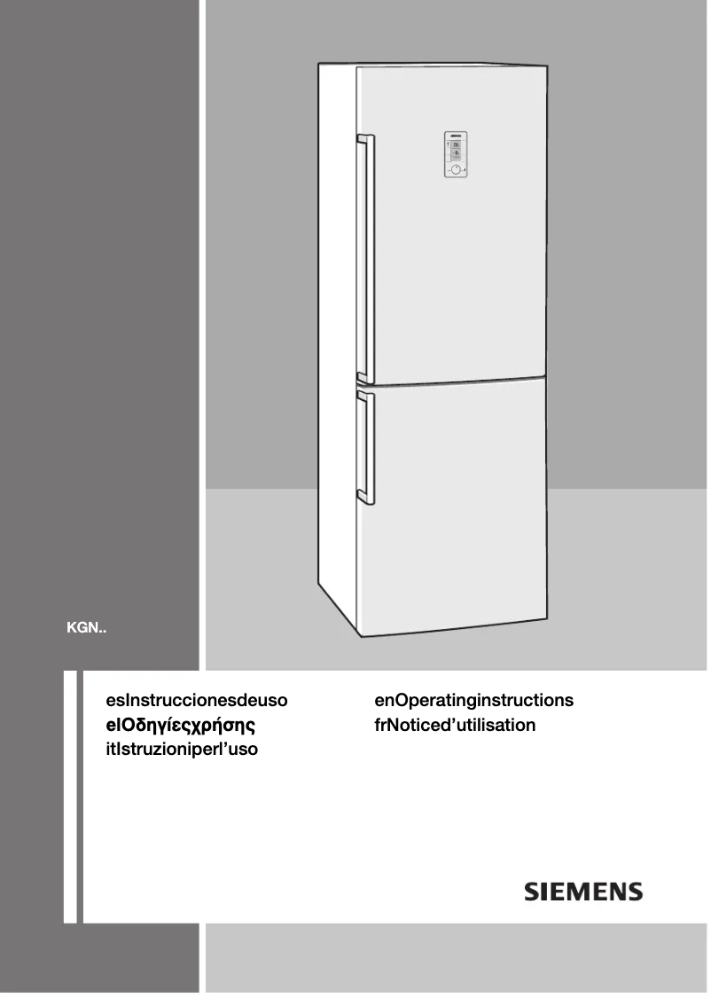 Page 1 of the manual User Manual Siemens KG 49NP94