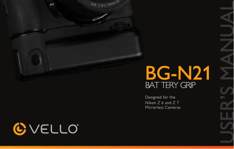 Page 1 of the manual User Manual Vello BG-N21