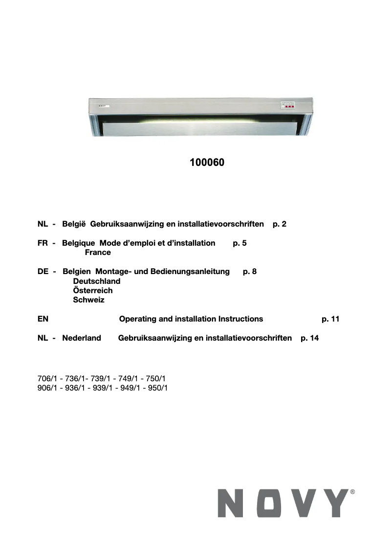 Page 1 of the manual User Manual Bartscher 100060