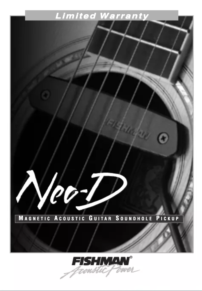 First page image of the manual for Neo-D