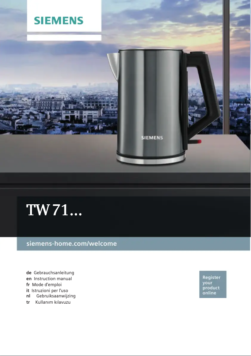 First page image of the manual for TW71005