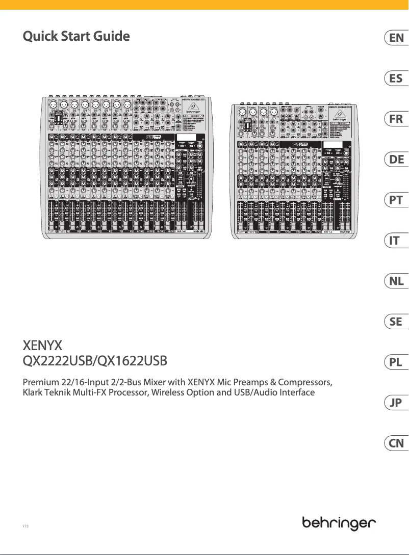 First page image of the manual for QX2222USB
