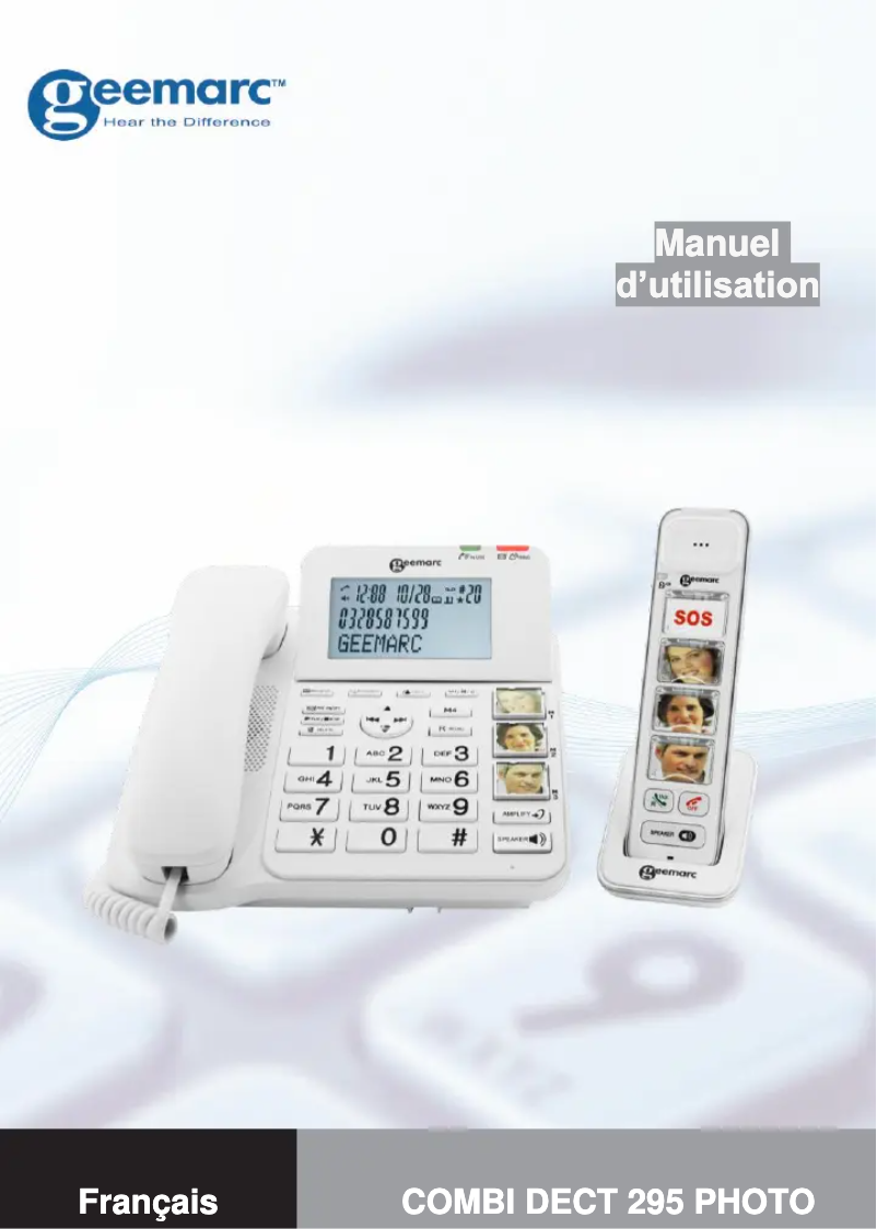 First page image of the manual for AmpliDECT 295 Photo