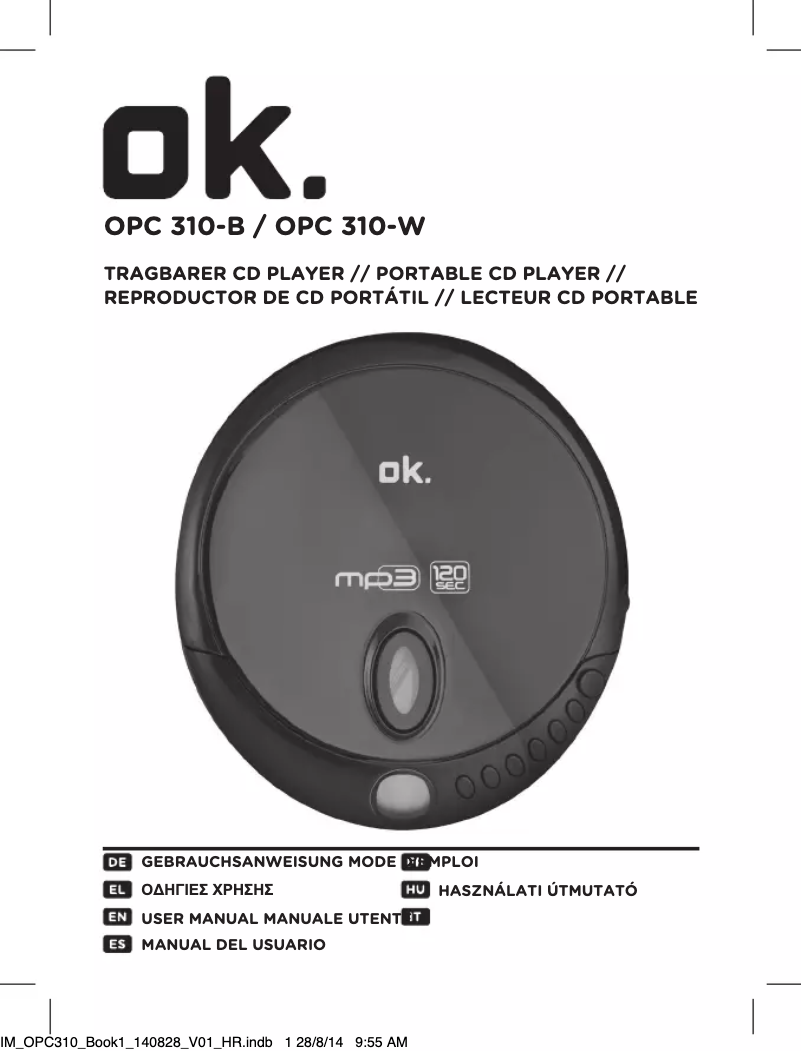 Page 1 of the manual User Manual OK OPC 310-W