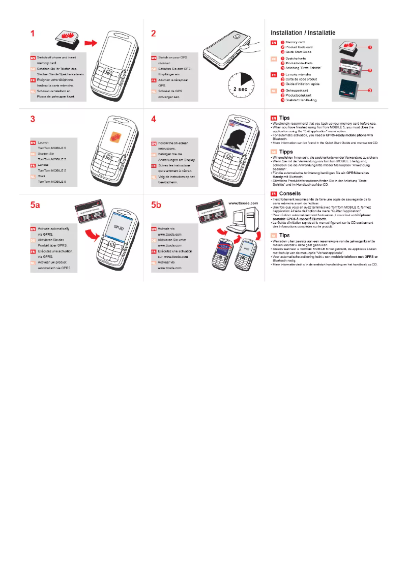 Image de la première page du manuel de l'appareil Mobile-5