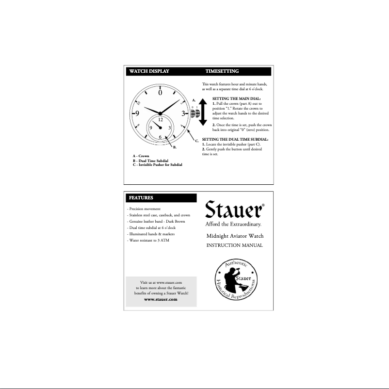 Page 1 of the manual User Manual Stauer 41027
