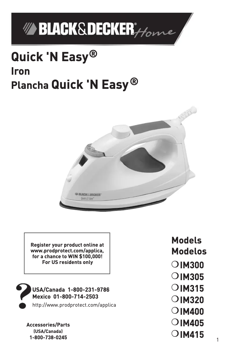 First page image of the manual for IM415