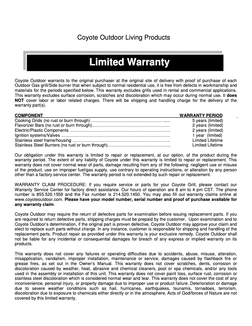 First page image of the manual for CJAKTCS42