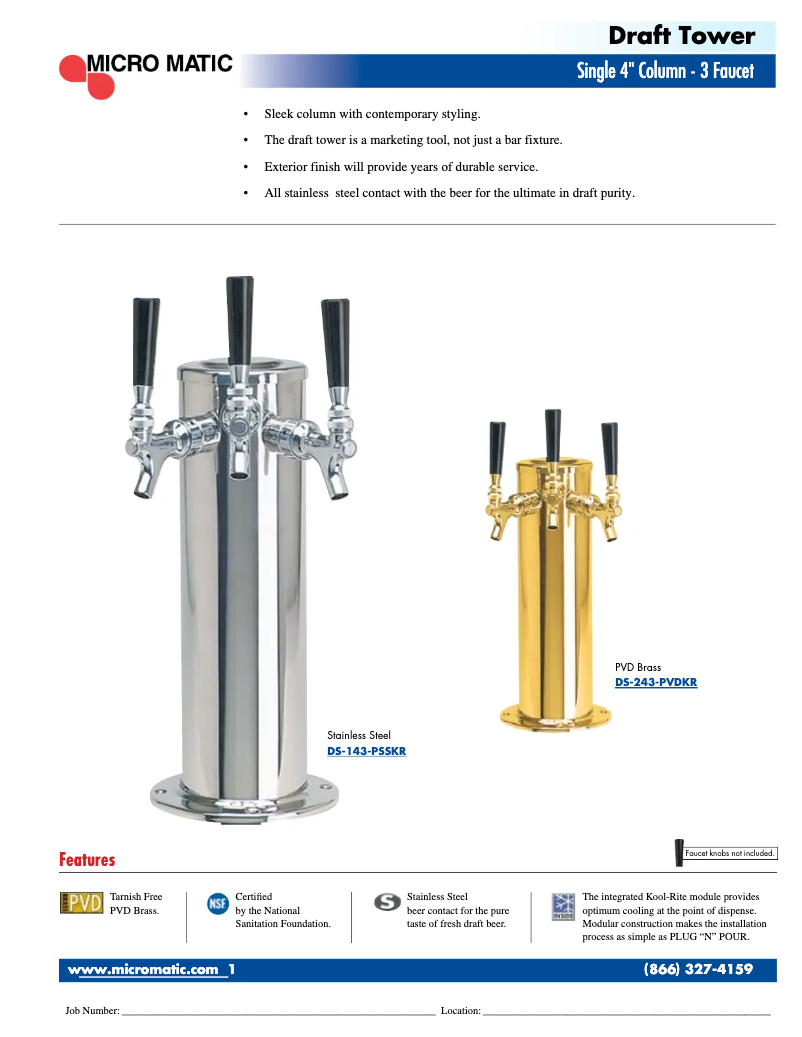 First page image of the manual for DS-143-KR