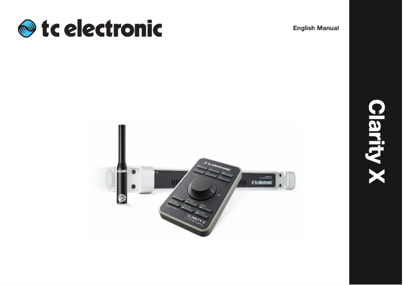 First page image of the manual for Clarity X