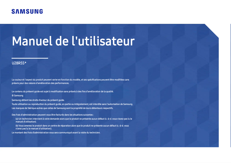 Page 1 of the manual User Manual Samsung U28R550UQI