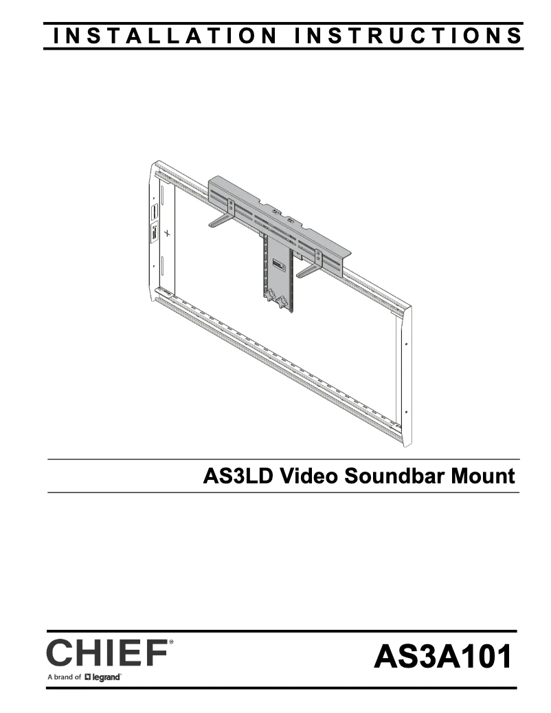 First page image of the manual for AS3A101