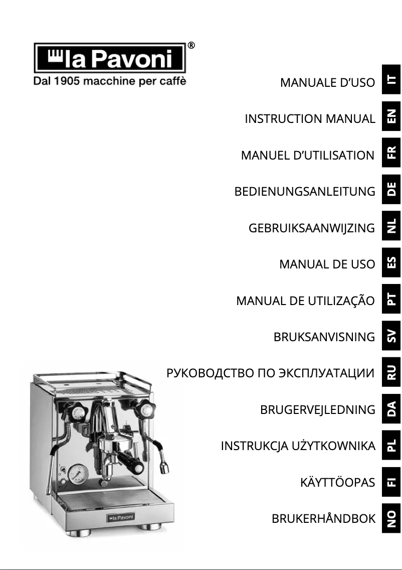 First page image of the manual for New Cellini Evolution