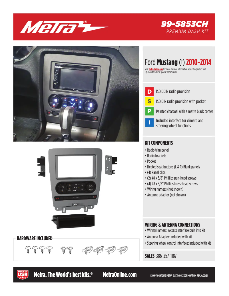 Page 1 of the manual Technical Sheet AXESS 99-5853CH