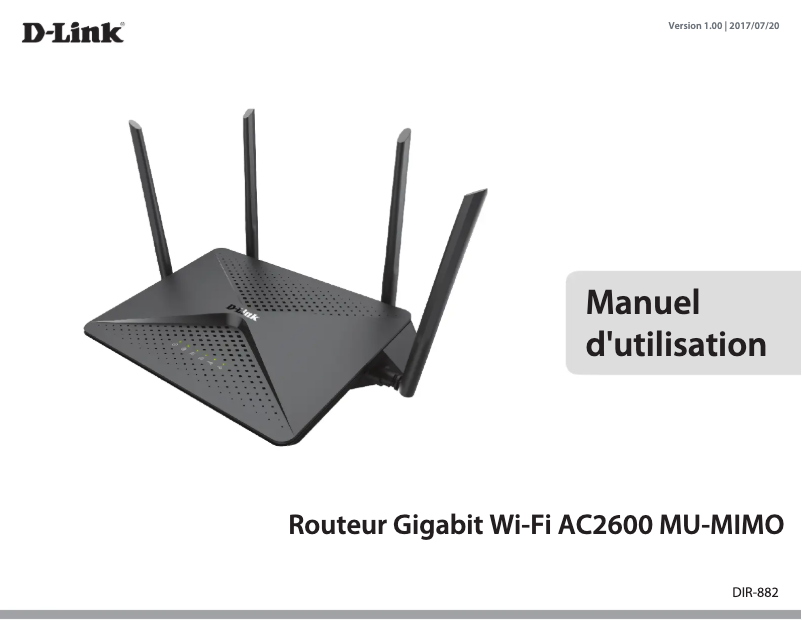 Page 1 de la notice Manuel utilisateur D-Link DIR-882