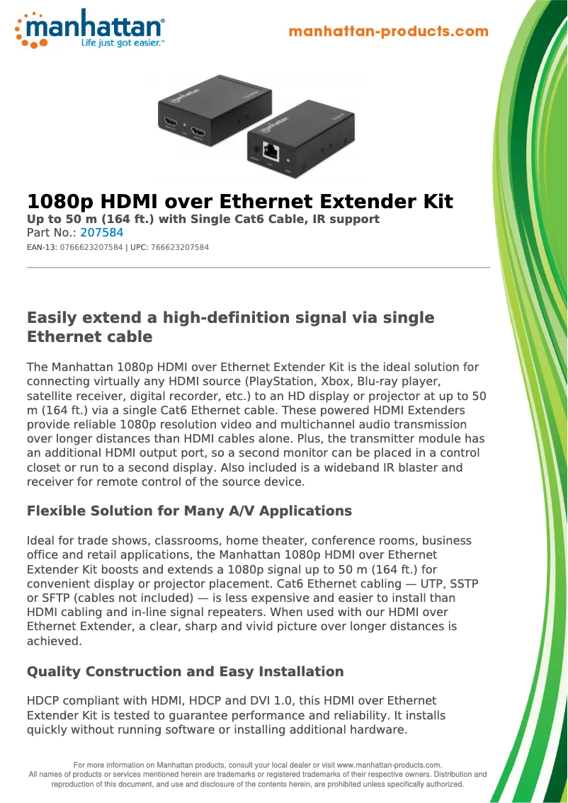 First page image of the manual for 207584