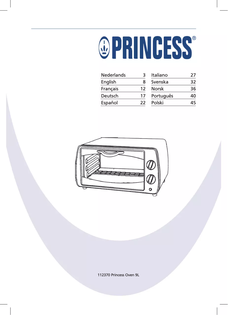 Page 1 of the manual User Manual Princess 112370