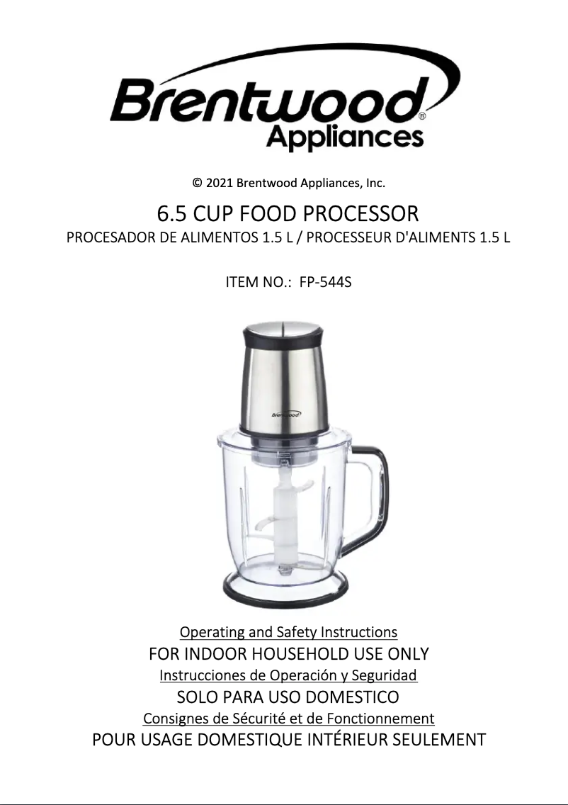 Image de la première page du manuel de l'appareil FP-544S