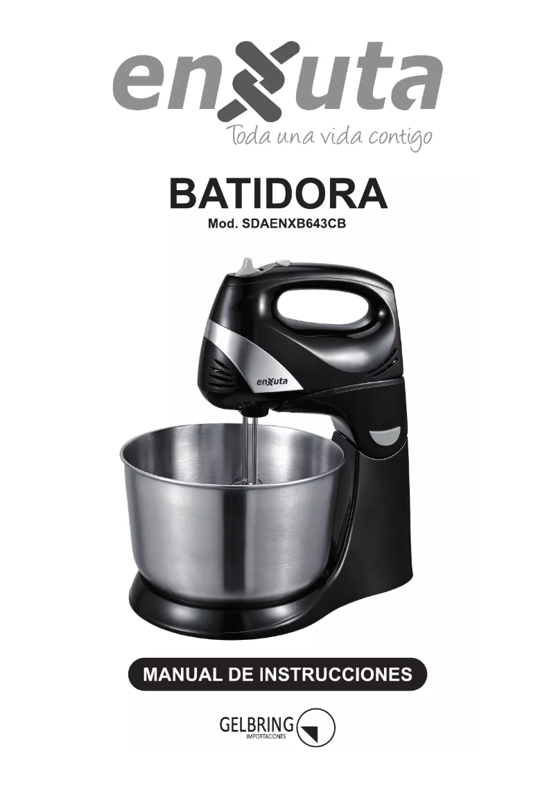 Page 1 of the manual User Manual Enxuta SDAENXB643CB
