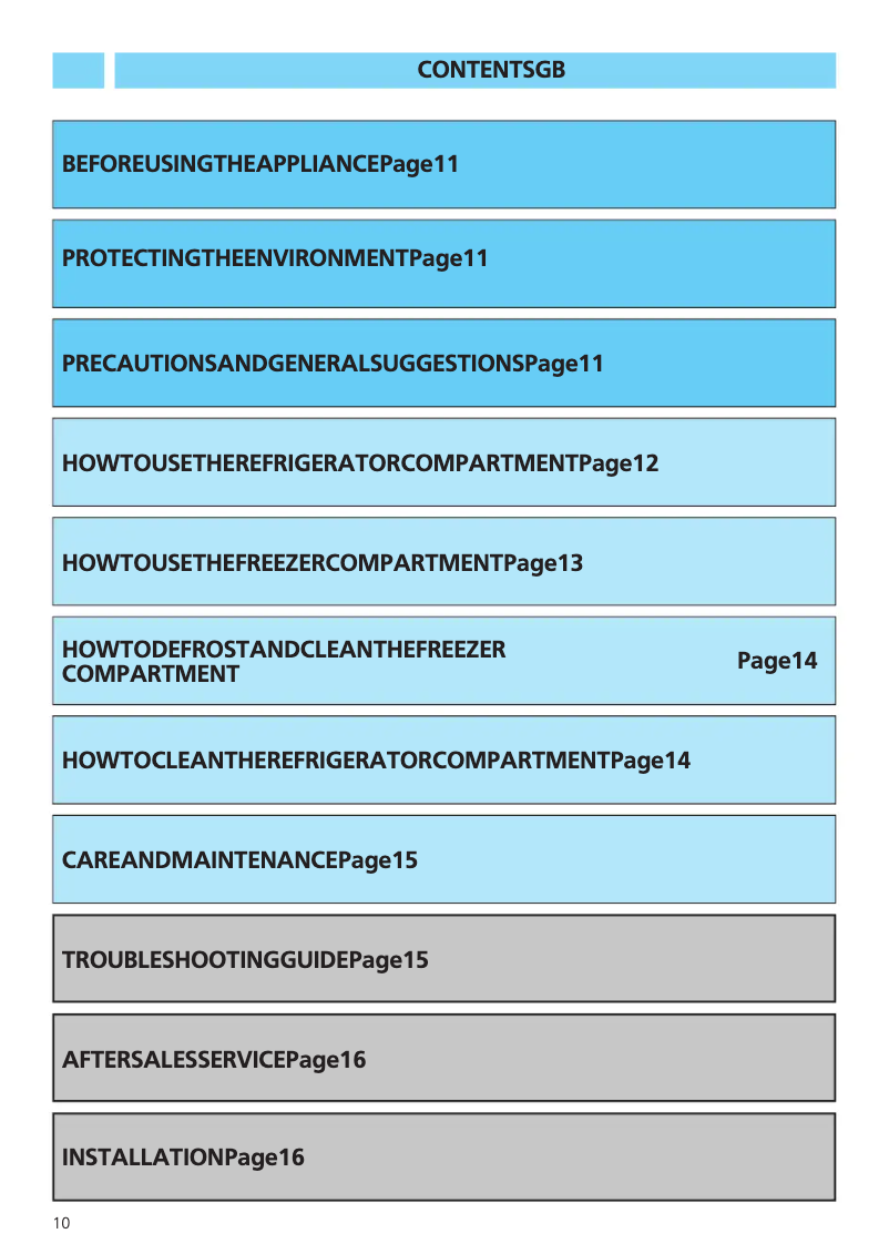 First page image of the manual for ART 537 H