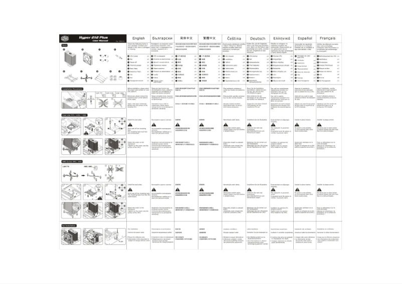 Page 1 of the manual User Manual Cooler Master Hyper 212 Plus