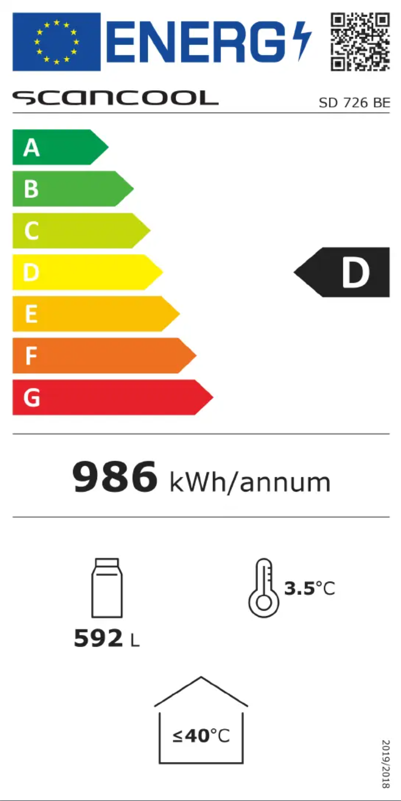 First page image of the manual for SD 726 BE