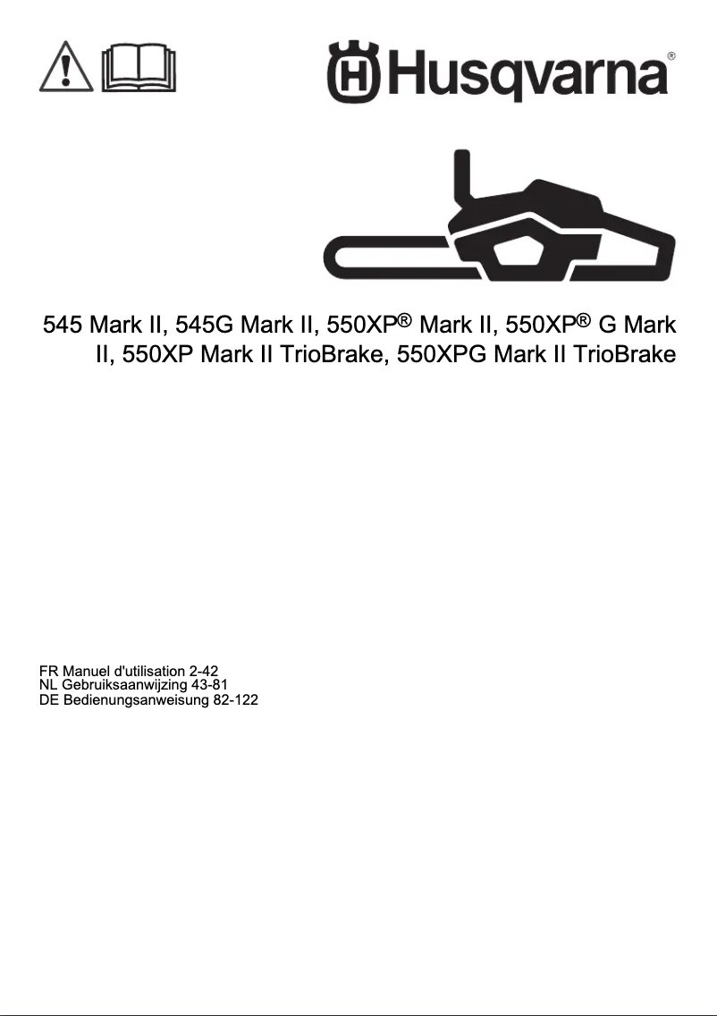 First page image of the manual for 545G Mark II
