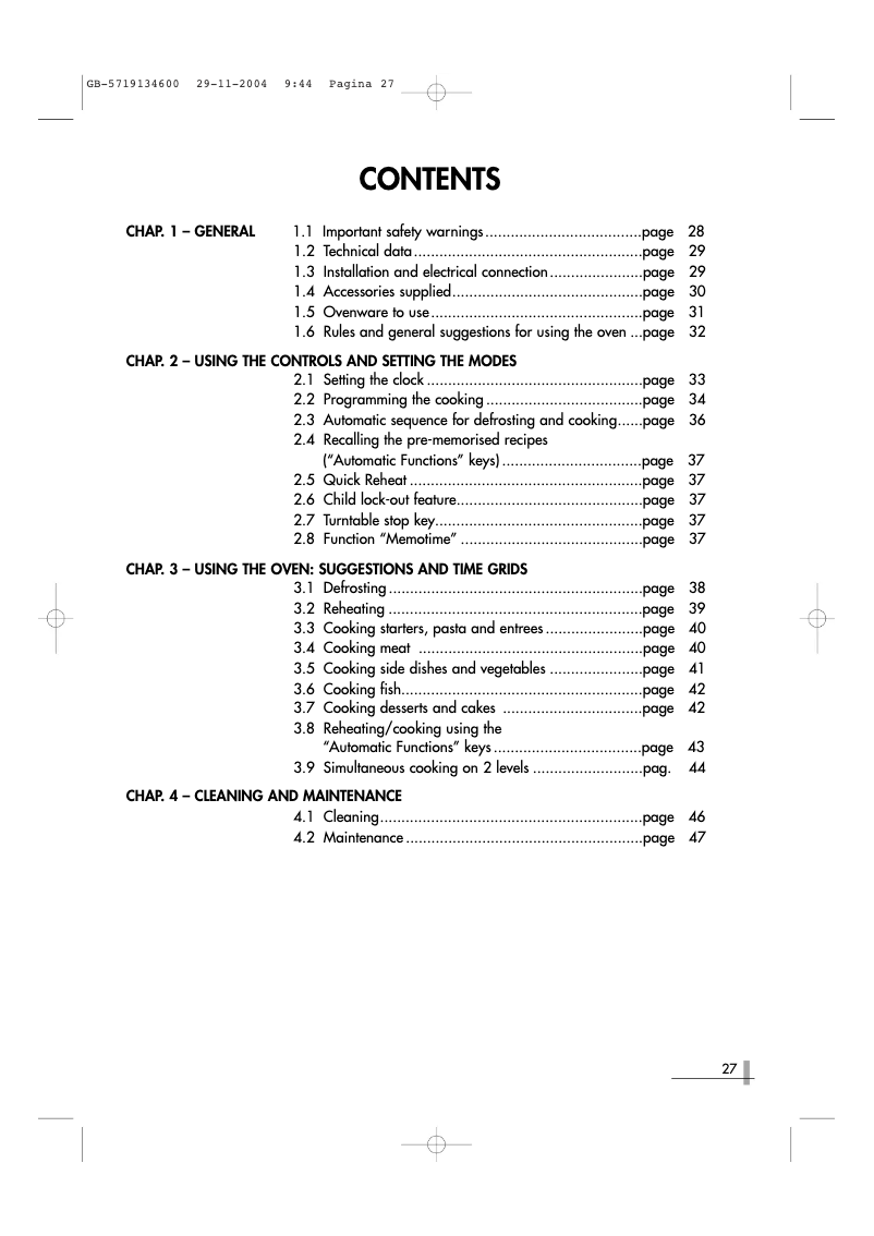 First page image of the manual for Mic 250 x