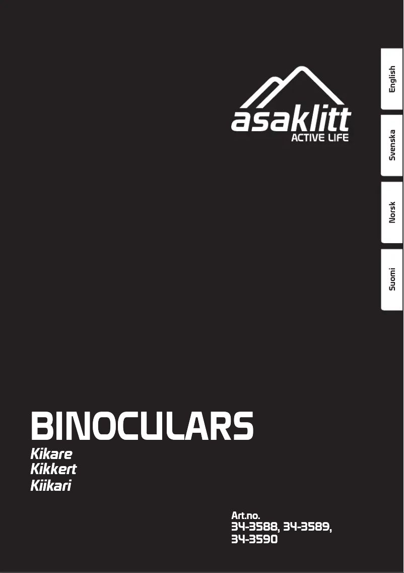 Page 1 of the manual User Manual Asaklitt 34-3588