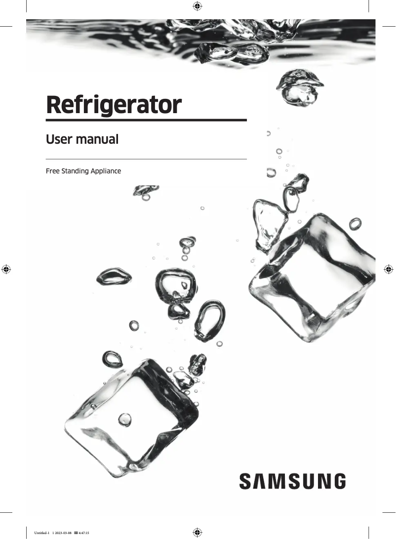 First page image of the manual for RF59C70TES9