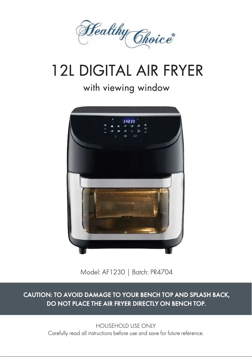 First page image of the manual for AF1230