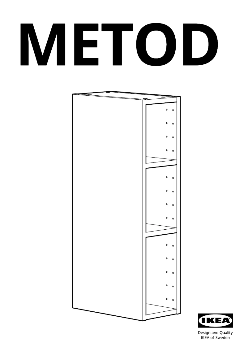 First page image of the manual for METOD 502.710.08