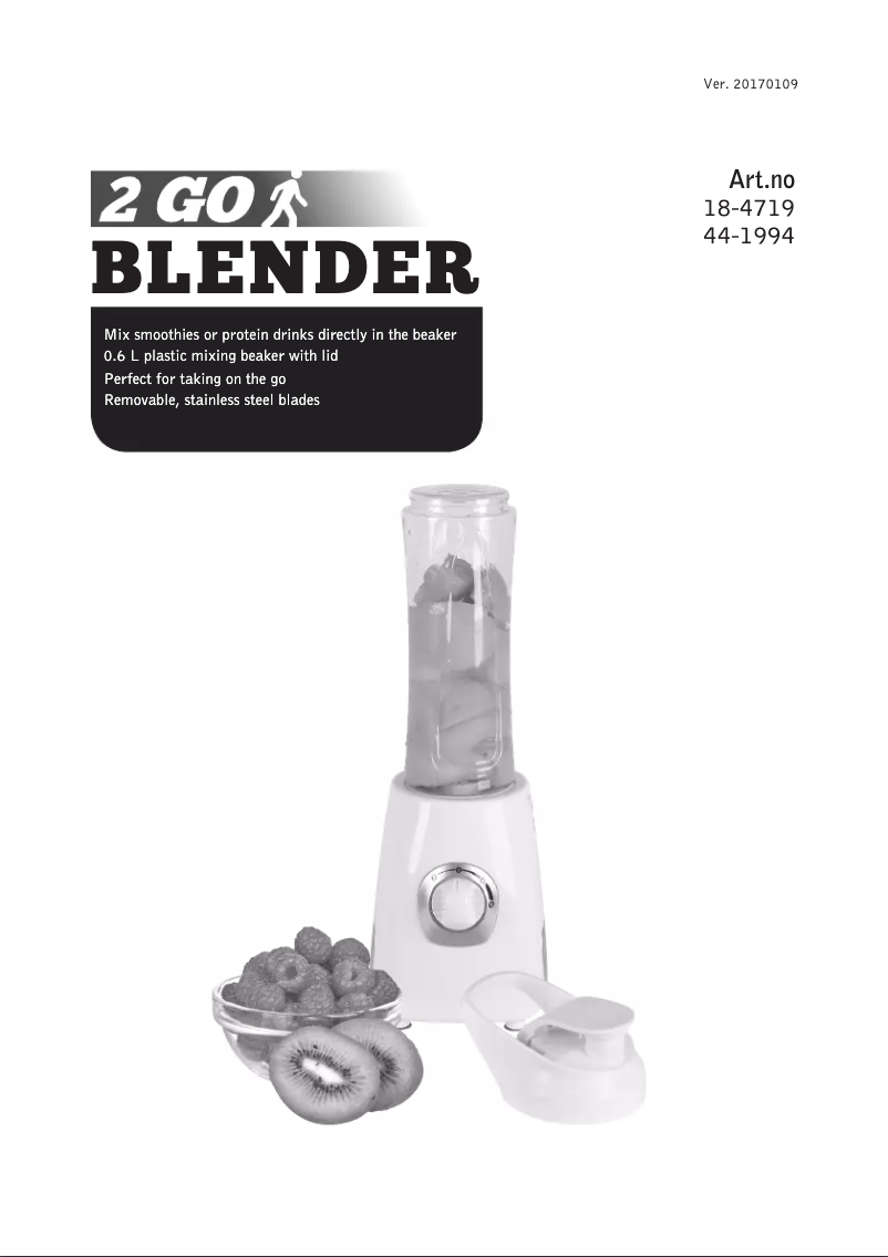 First page image of the manual for BL3326B 2GO