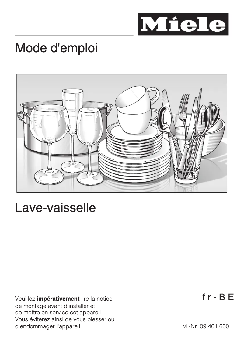 Page 1 of the manual User Manual Miele G 4410 i