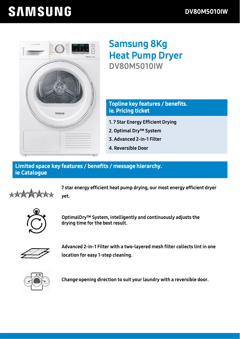 First page image of the manual for DV80M5010