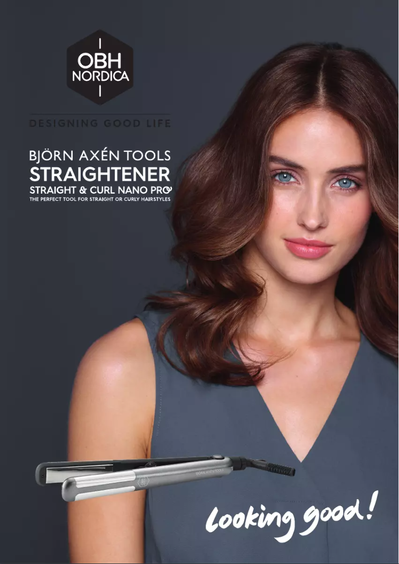 First page image of the manual for Straight & Curl Nano Pro 3099